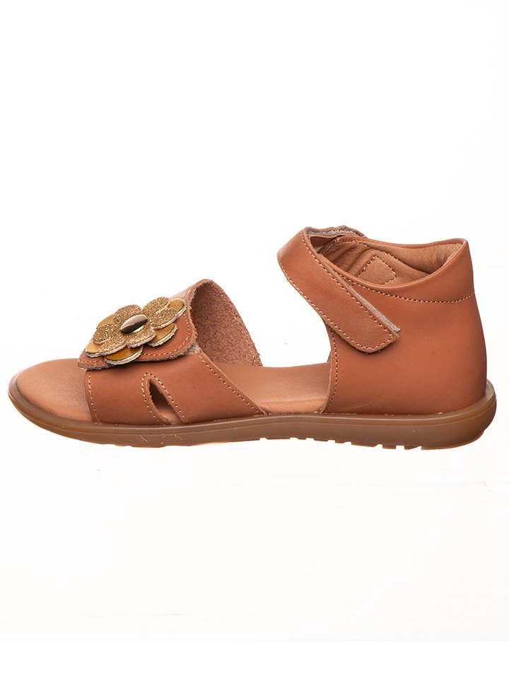 kmins Skórzane sandały w kolorze jasnobrązowym rozmiar: 31