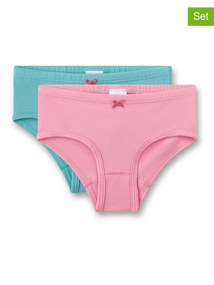 Sanetta Majtki (2 pary) w kolorze błękitnym i jasnoróżowym rozmiar: 128