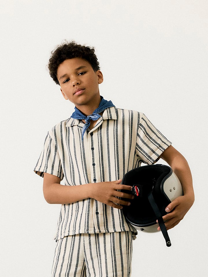 name it Koszula "Foko" w kolorze beżowym rozmiar: 134/140