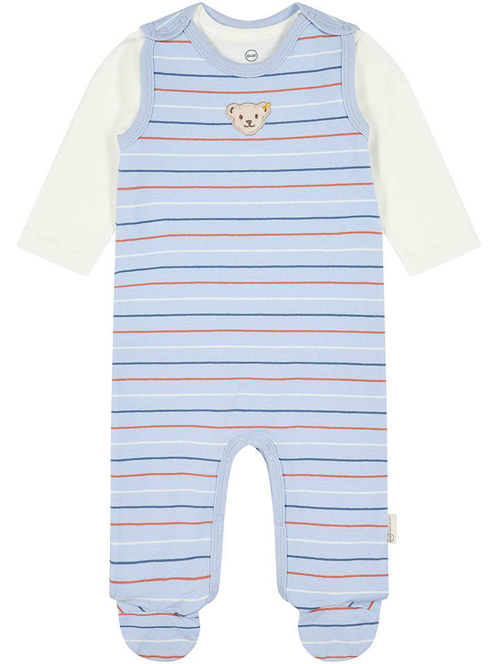 Steiff 2-częściowy zestaw w kolorze błękitnym rozmiar: 74