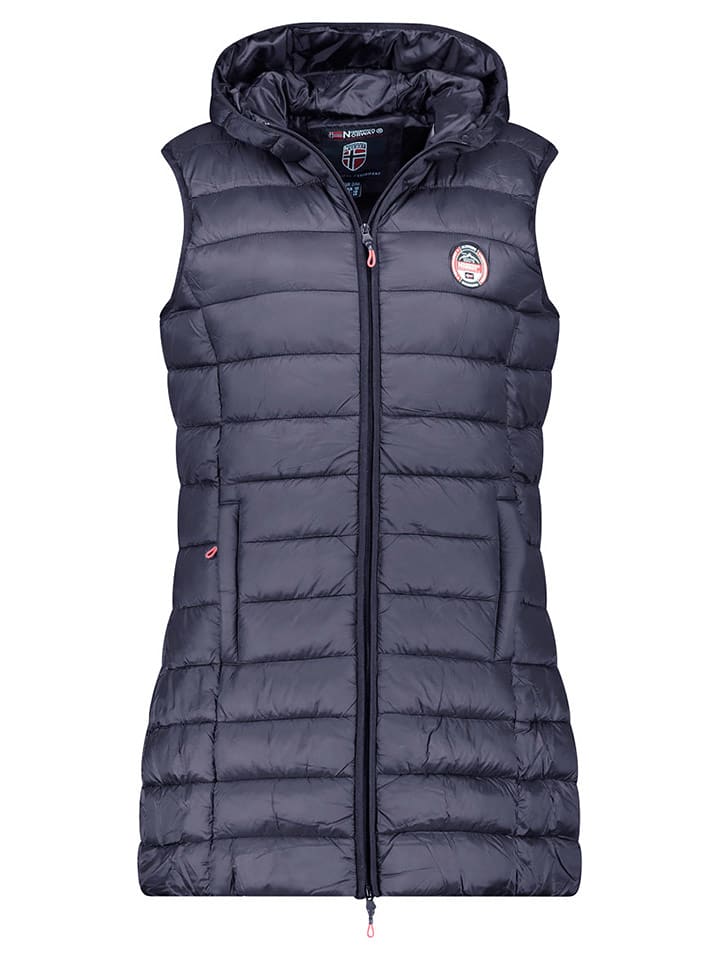 Geographical Norway Kamizelka pikowana "Vatikabadge" w kolorze granatowym rozmiar: XL