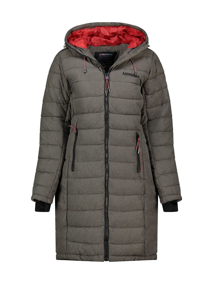 Geographical Norway Płaszcz pikowany "Aroma" w kolorze khaki rozmiar: S