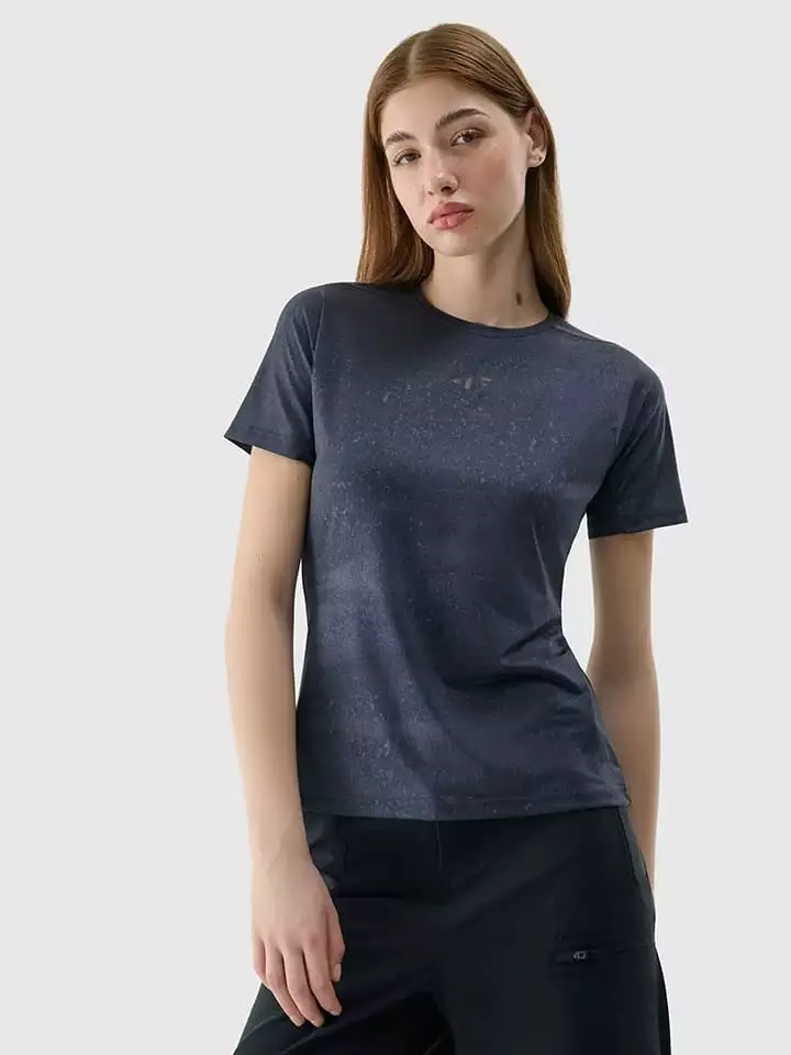 4F Koszulka sportowa w kolorze granatowym rozmiar: L