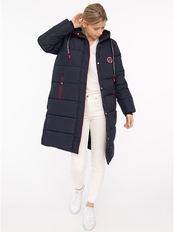 Zwillingsherz Płaszcz pikowany w kolorze granatowym rozmiar: XXL