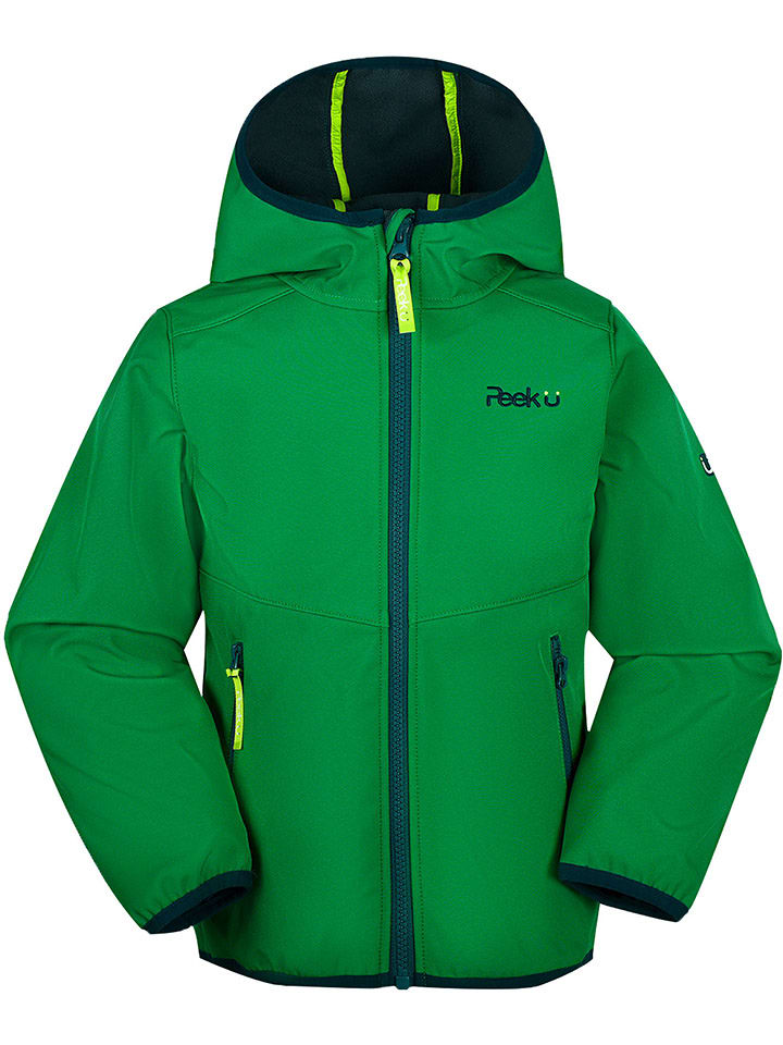 Peek U Kurtka softshellowa "Koa" w kolorze zielonym rozmiar: 98