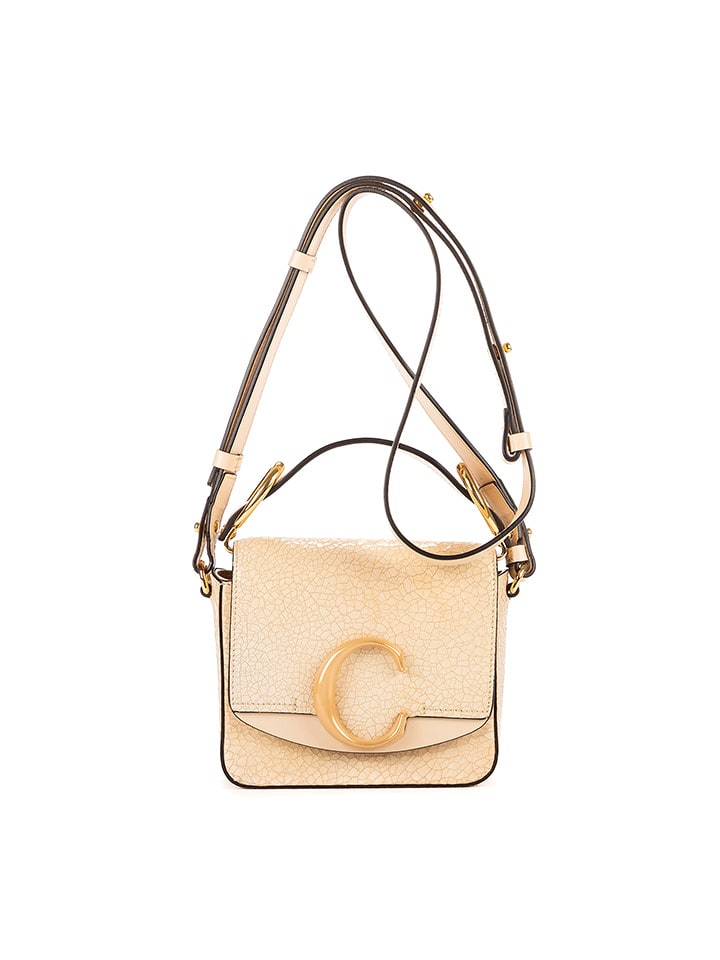 Chloé Skórzana torebka w kolorze beżowym - 16 x 13 x 5 cm rozmiar: onesize