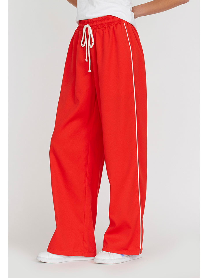 SisterS point Spodnie w kolorze czerwonym rozmiar: S