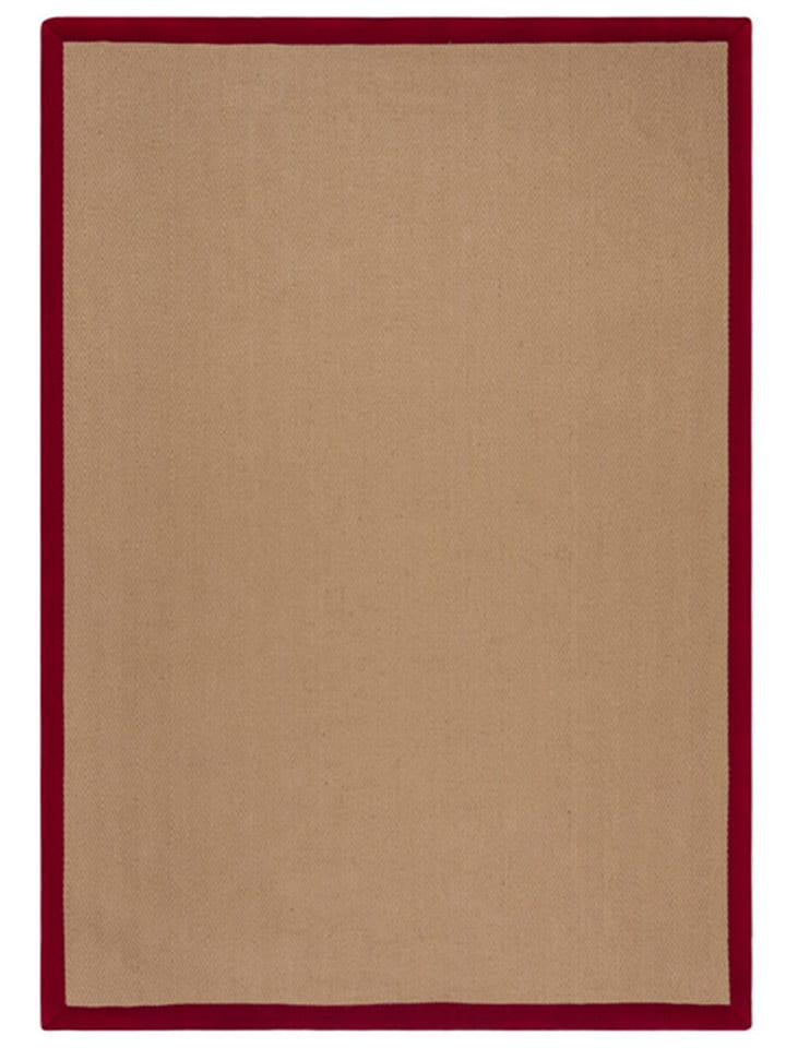 Flair Rugs Dywan w kolorze beżowo-czerwonym z juty rozmiar: 200x290 cm