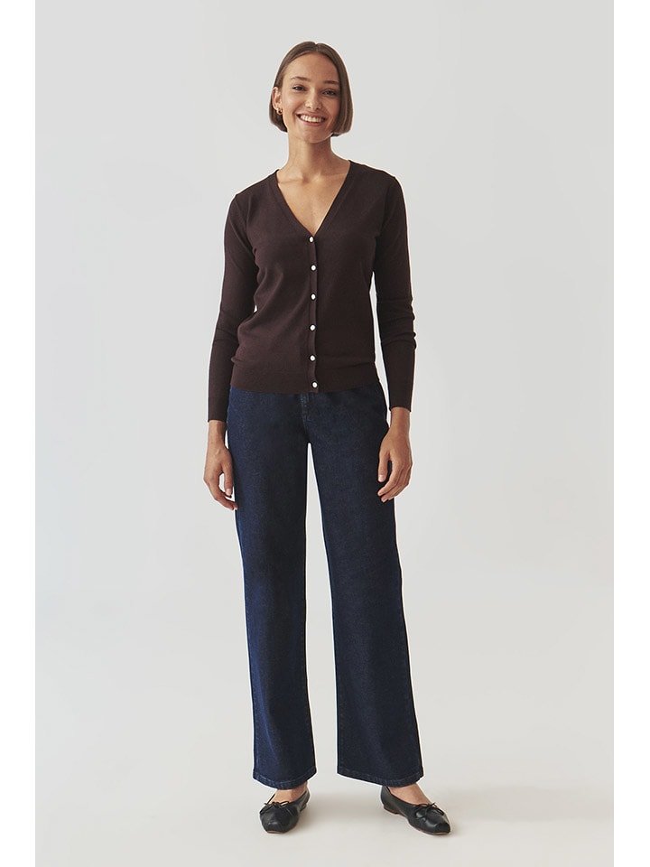 TATUUM Kardigan w kolorze brązowym rozmiar: XS