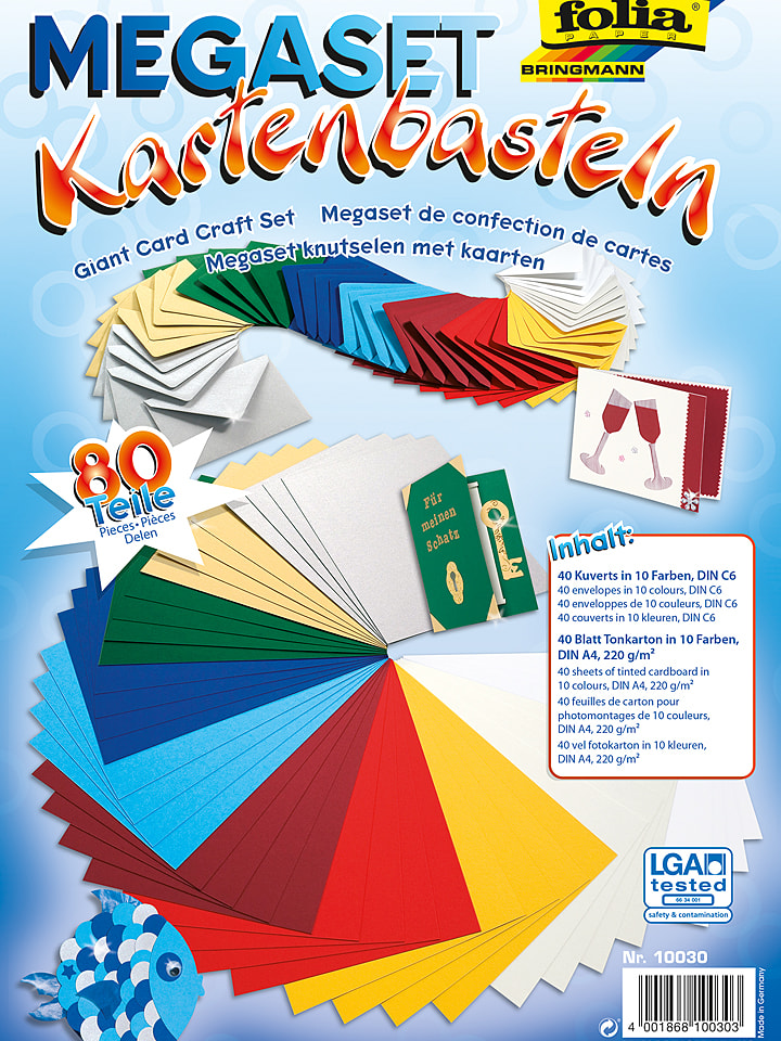 folia PAPER Zestaw "Cards" w różnych kolorach do rękodzieła rozmiar: onesize