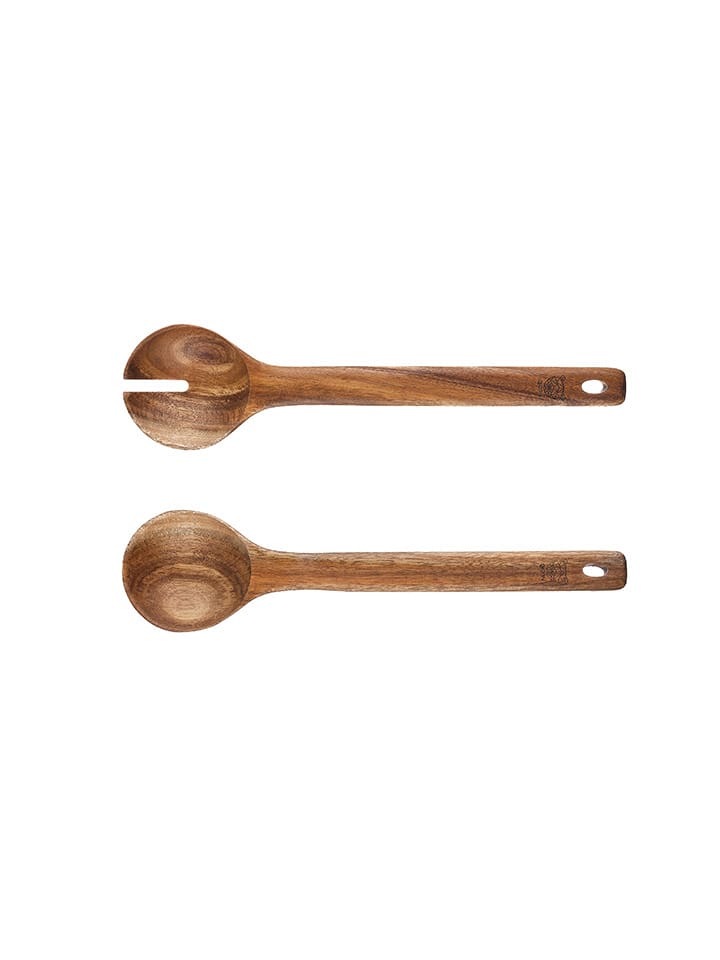 Björn Sztućce sałatkowe "Olle" w kolorze jasnobrązowym - wys. 29,8 cm rozmiar: onesize