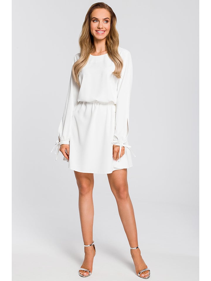 made of emotion Sukienka w kolorze białym rozmiar: L