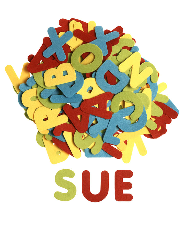 SUNNYSUE Filcowe literki (150 szt.) "ABC" rozmiar: onesize