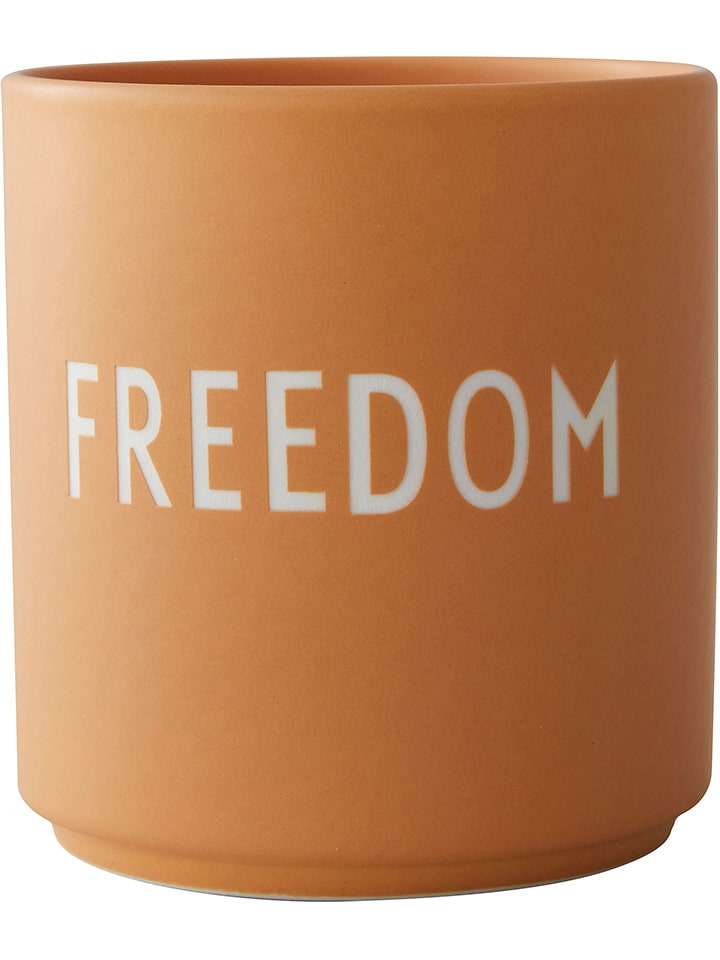 Design Letters Kubek "Freedom" w kolorze pomarańczowym - 250 ml rozmiar: onesize