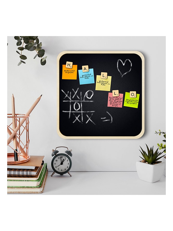 hippodino Tablica magnetyczna w kolorze czarnym z akcesoriami - 40 x 40 x 1 cm rozmiar: onesize