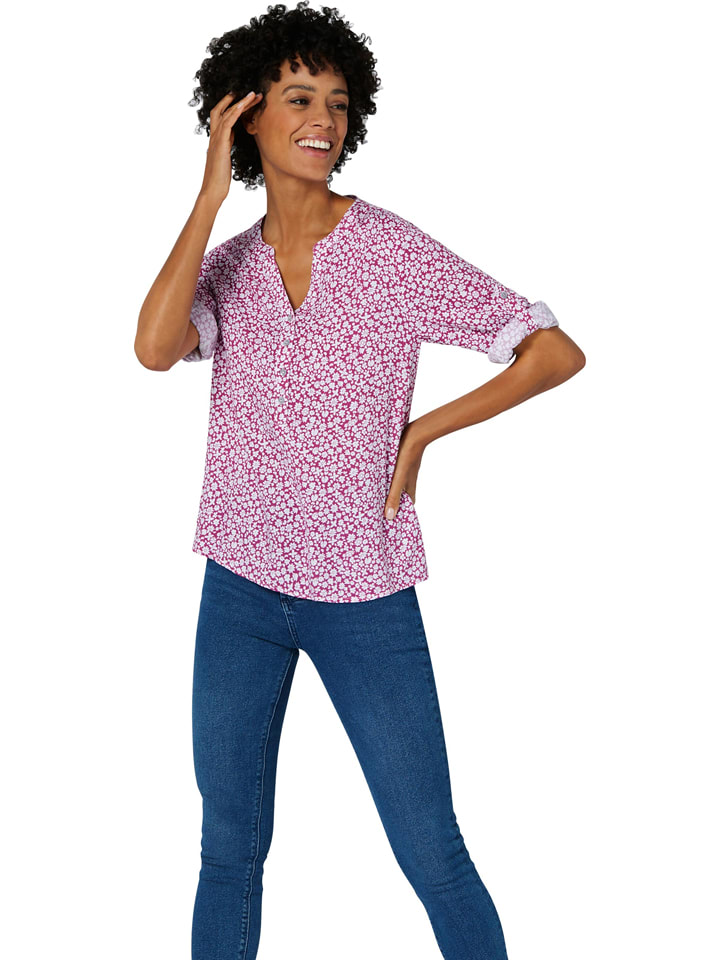 WITT WEIDEN Bluzka w kolorze fioletowo-białym rozmiar: 50