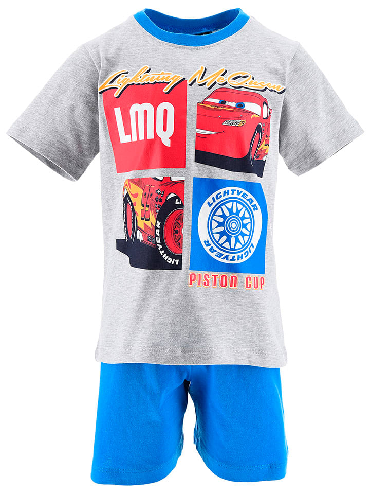 Disney Cars Piżama "Cars" w kolorze szaro-niebieskim rozmiar: 104