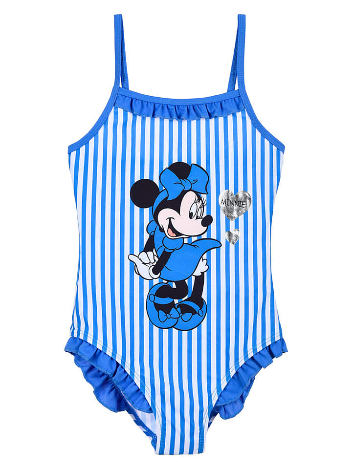 Disney Minnie Mouse Strój kąpielowy "Minnie" w kolorze niebieskim rozmiar: 98