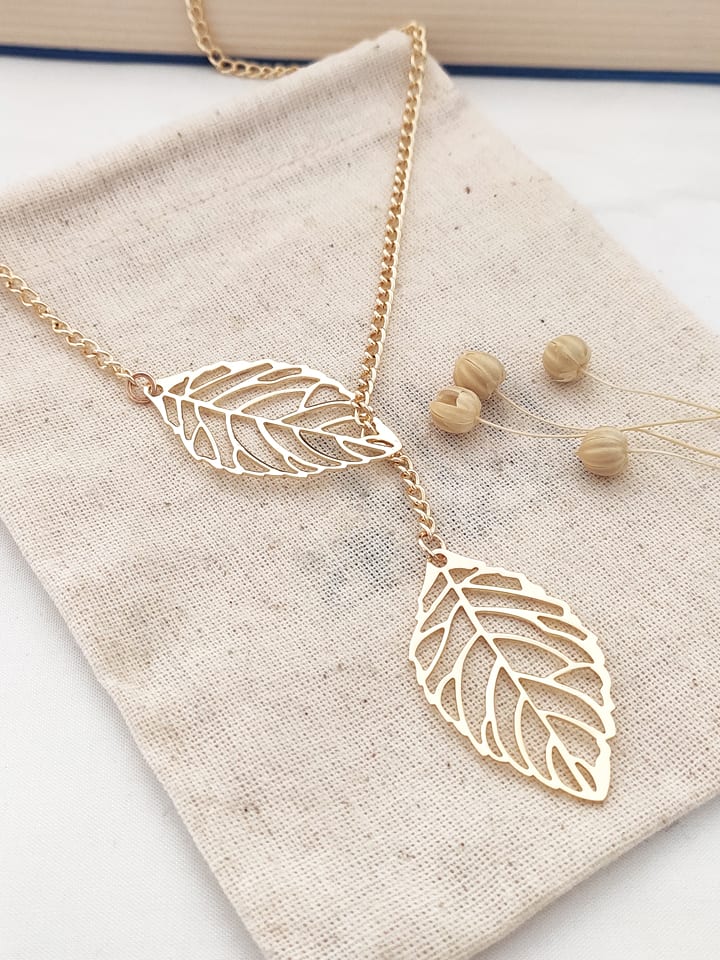 atelier MIU Pozłacany naszyjnik z elementami ozdobnymi - dł. 43 cm rozmiar: onesize