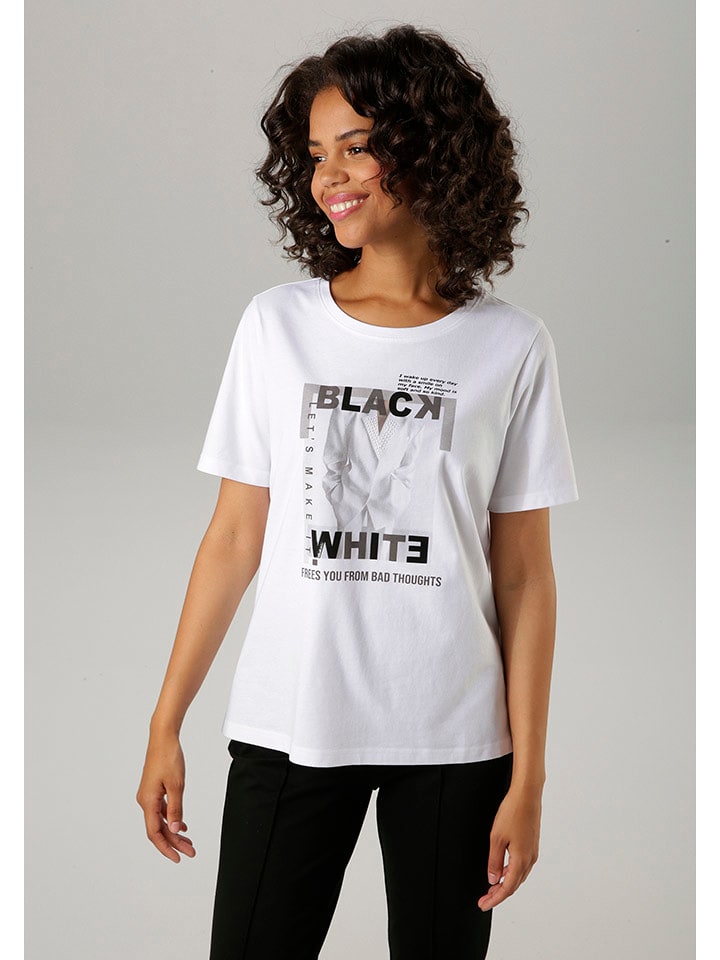 Aniston Koszulka w kolorze białym rozmiar: 40