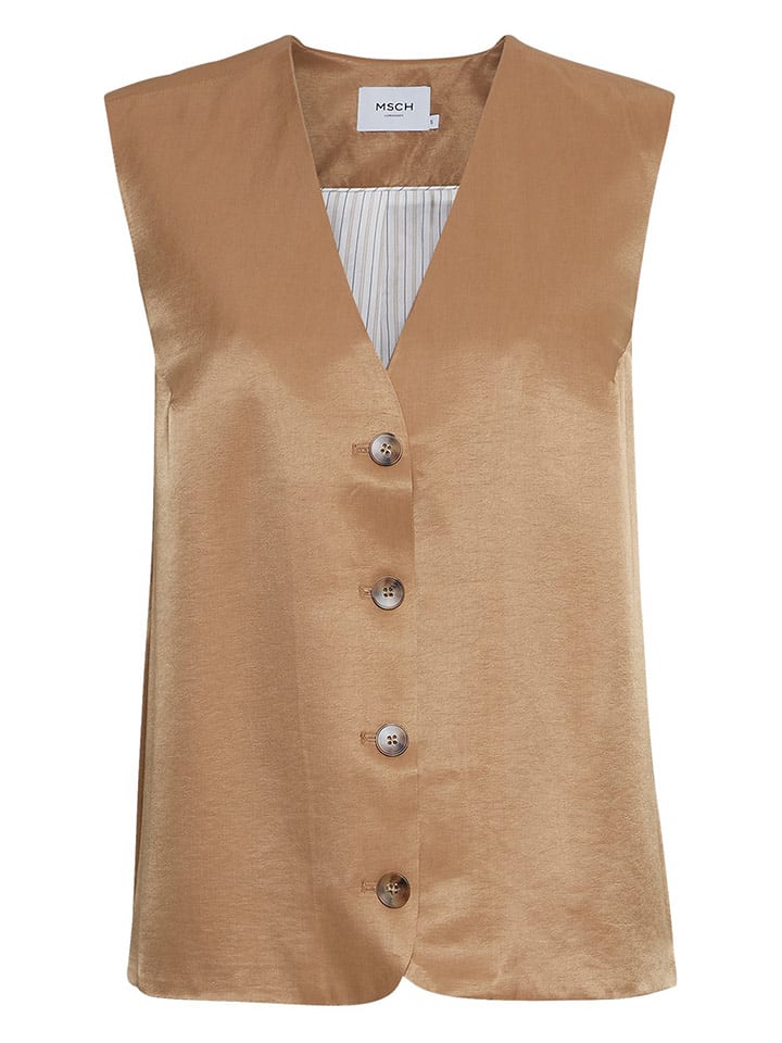 MOSS COPENHAGEN Kamizelka "Ulla" w kolorze jasnobrązowym rozmiar: M