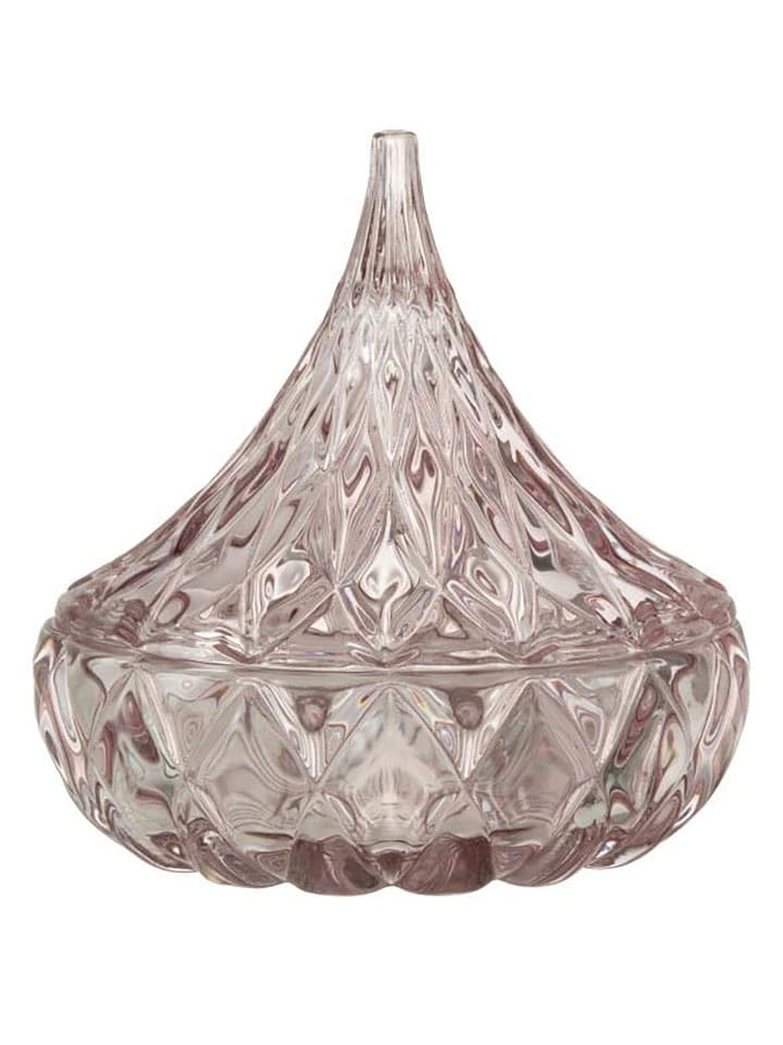 J Line Pojemnik w kolorze jasnoróżowym - wys. 13 x Ø 12,5 cm rozmiar: onesize