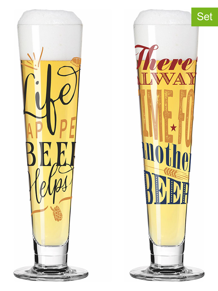 RITZENHOFF Kufle (2 szt.) "Heldenfest" ze wzorem - 385 ml rozmiar: onesize