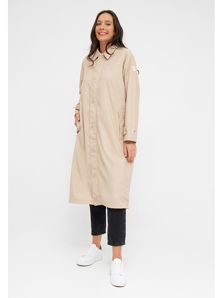 Derbe Płaszcz przeciwdeszczowy w kolorze beżowym rozmiar: 44