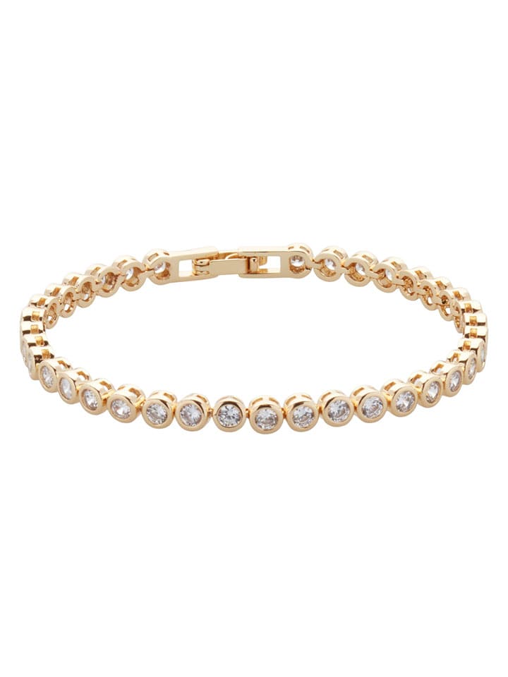 U.S. Polo Assn. Pozłacana bransoletka z kryształami rozmiar: onesize