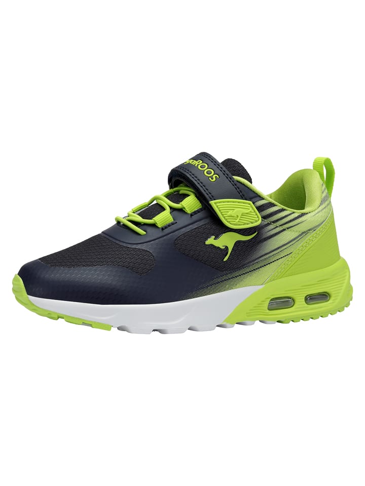 Kangaroos Sneakersy "KX-Tempo EV" w kolorze zielono-czarnym rozmiar: 27