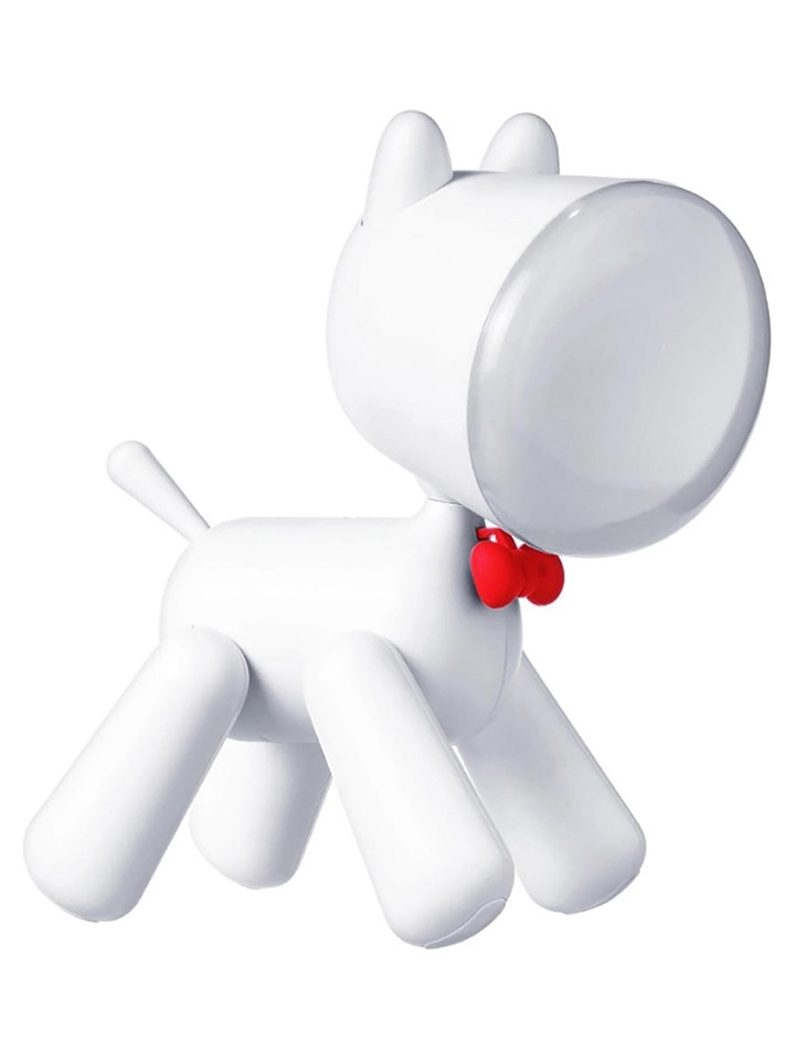 Designnest Lampa stołowa LED "Puppy" w kolorze białym - 17 x 21 x 9 cm rozmiar: onesize