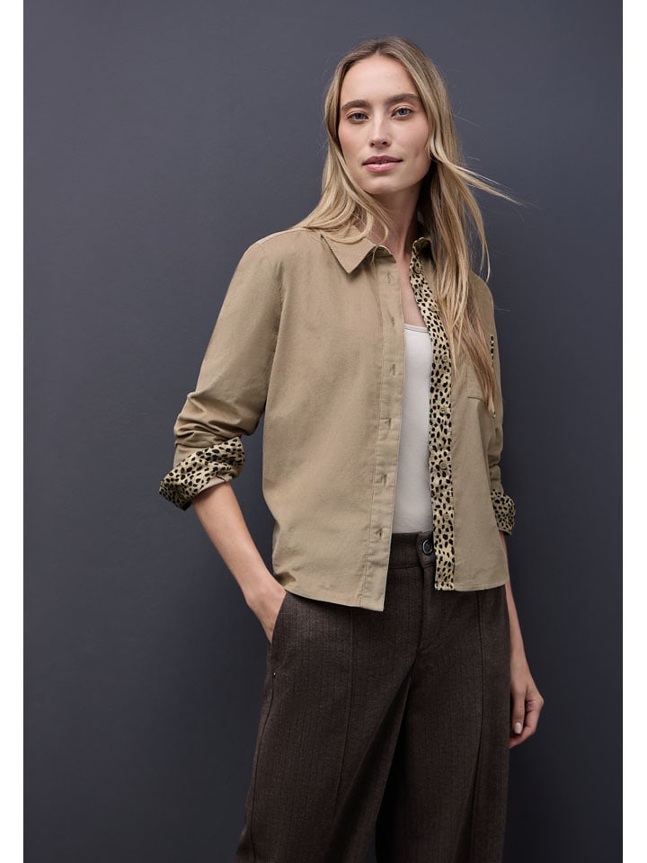 Street One Koszula w kolorze beżowym rozmiar: 46