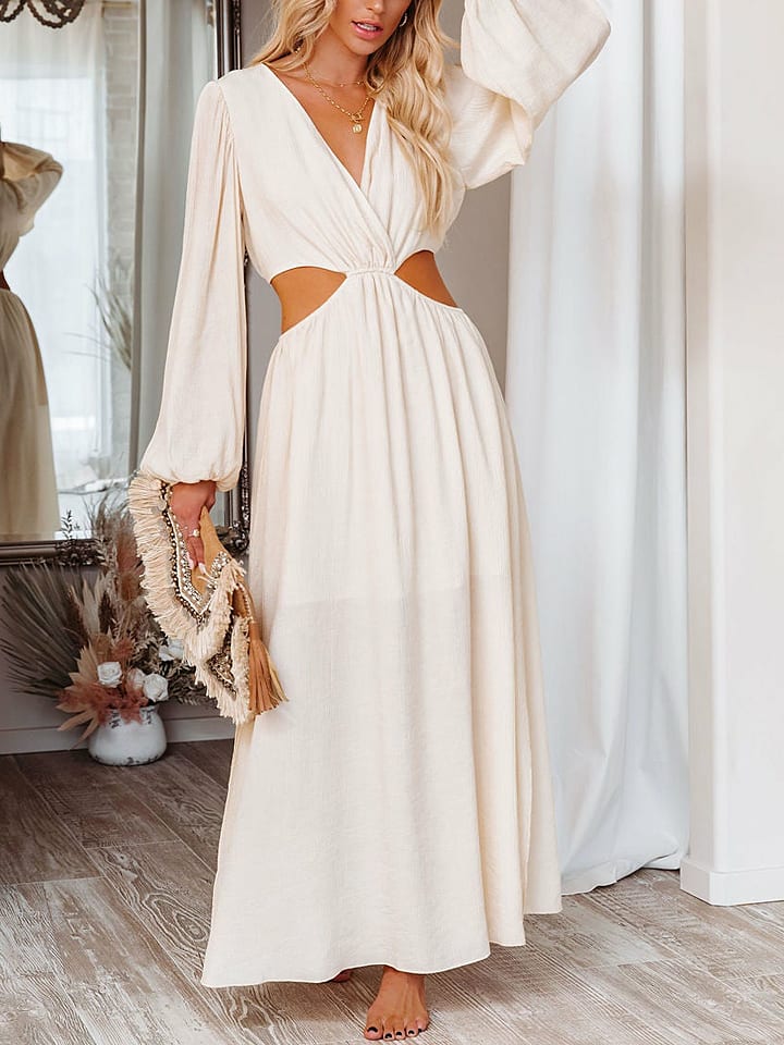 Milan Kiss Sukienka w kolorze kremowym rozmiar: XL