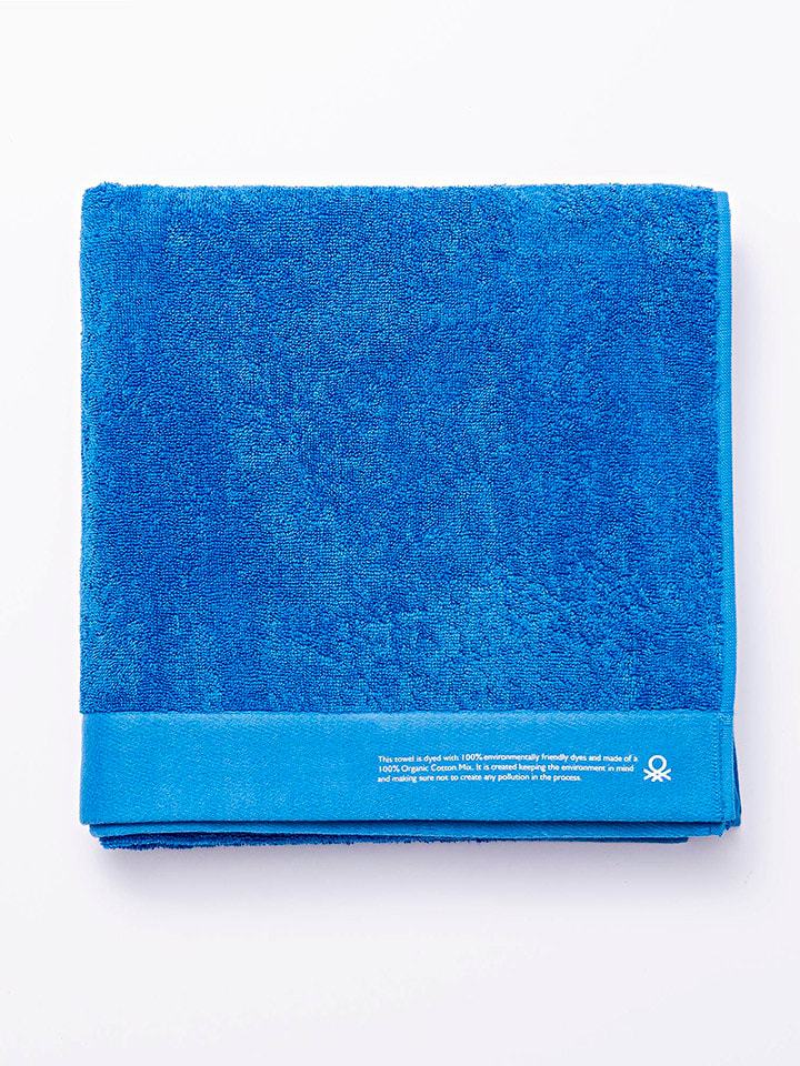 Benetton Ręcznik kąpielowy w kolorze niebieskim rozmiar: 50x90 cm