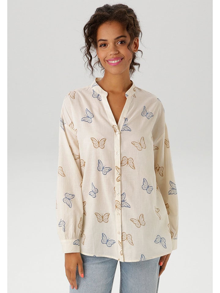 Aniston Bluzka w kolorze kremowym rozmiar: 48