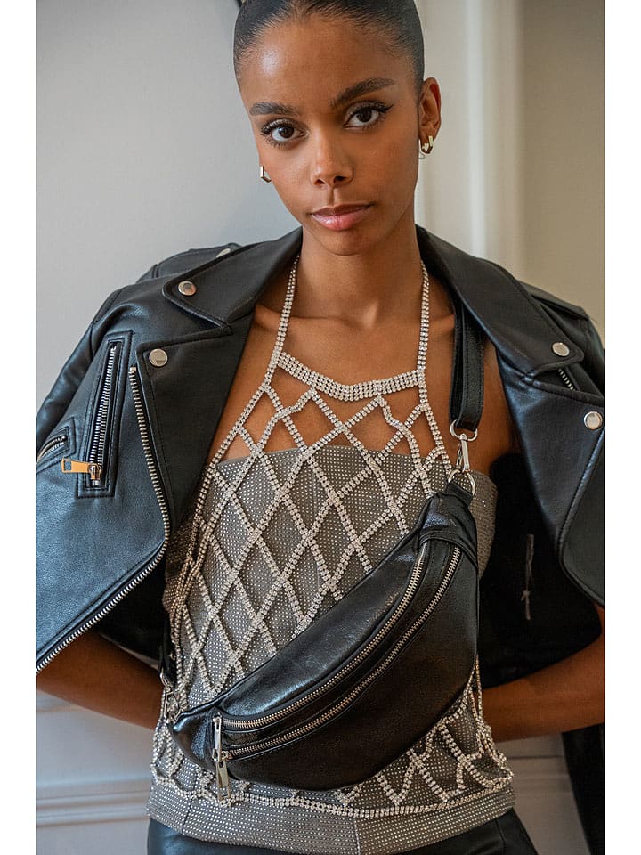 Abaco Skórzana saszetka "Lyat" w kolorze czarnym - 32,5 x 13,5 x 7 cm rozmiar: onesize