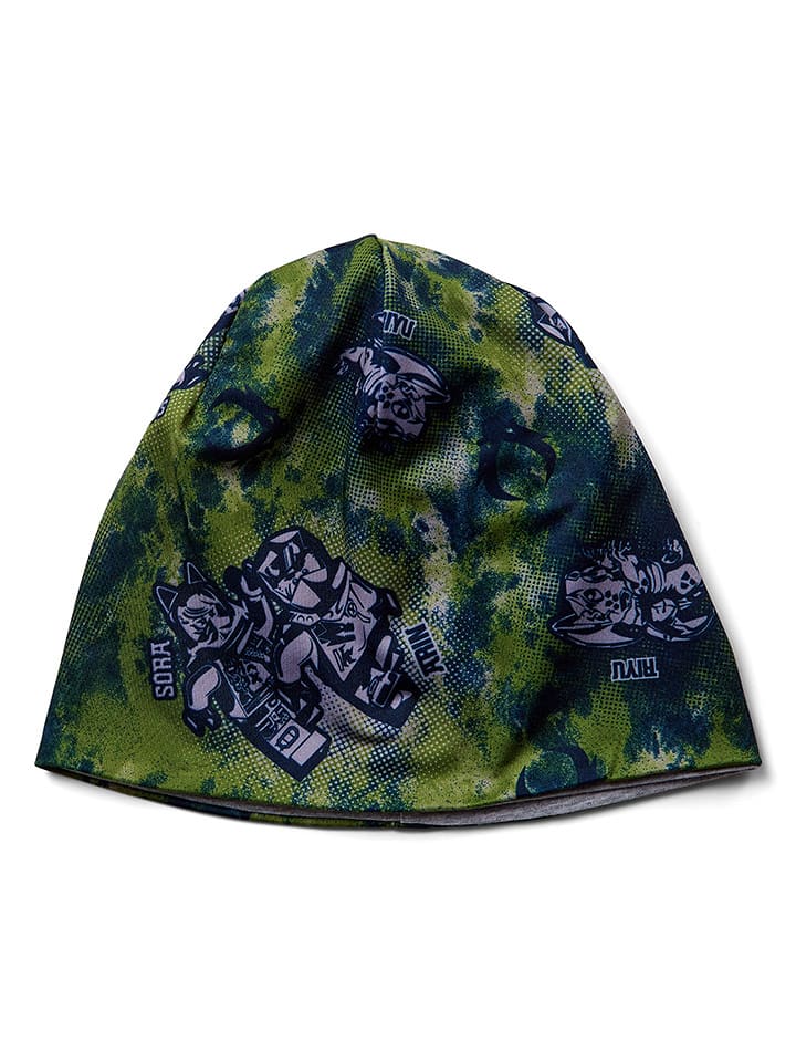 LEGO Czapka beanie w kolorze zielono-granatowym rozmiar: 54-56 cm
