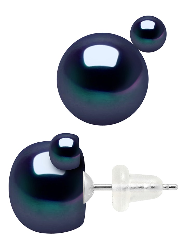 Mitzuko Kolczyki-wkrętki z perłami w kolorze tahiti rozmiar: onesize