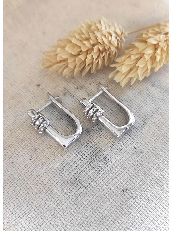 Miu Silver Srebrne kolczyki z cyrkoniami rozmiar: onesize