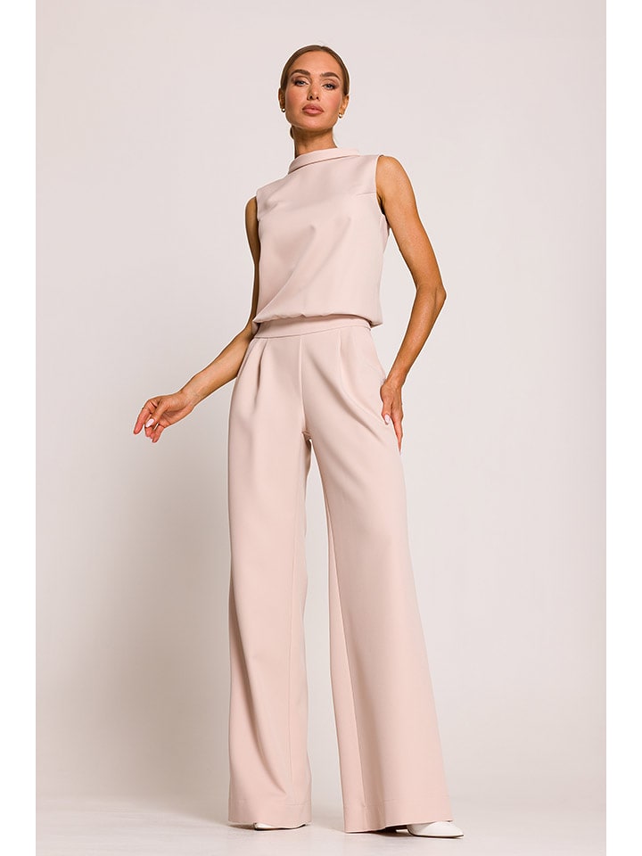 made of emotion Kombinezon w kolorze beżowym rozmiar: M