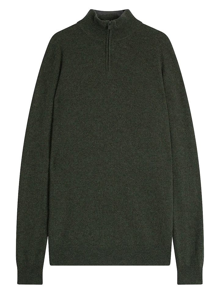 Perfect Cashmere Kaszmirowy sweter "Greg" w kolorze khaki rozmiar: XL