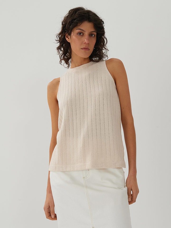 Someday Top "Kelfie" w kolorze kremowym rozmiar: 40