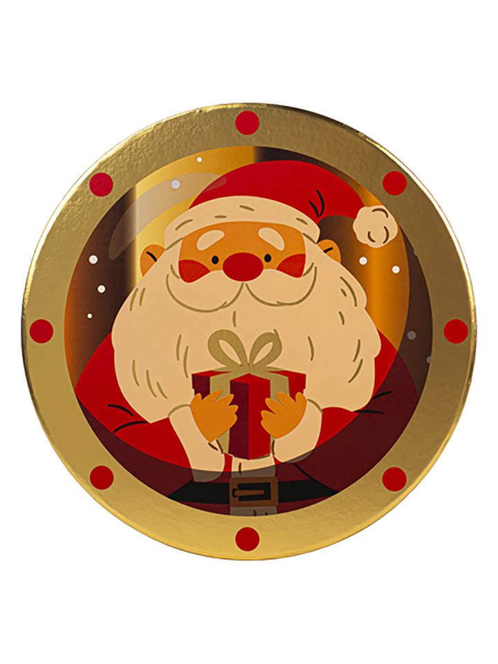 Tri-Coastal Design Pudełko prezentowe w kolorze złoto-czerwonym - Ø 24,9 cm rozmiar: onesize