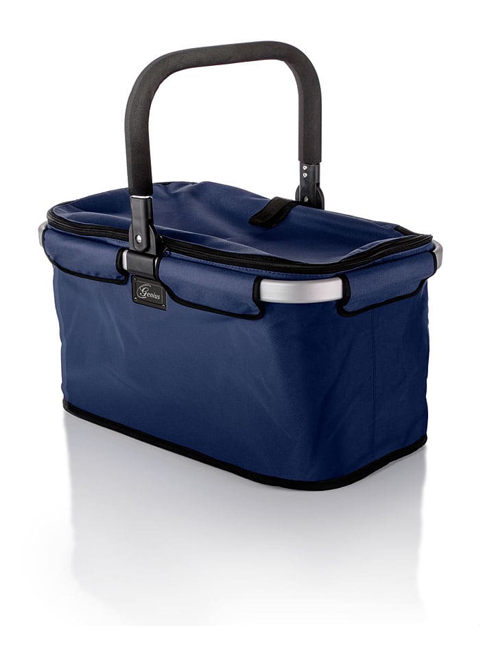 Genius Kosz "Falko" w kolorze granatowym na zakupy - 48 x 27 x 28 cm rozmiar: onesize