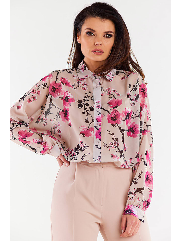 Awama Koszula w kolorze beżowym rozmiar: onesize