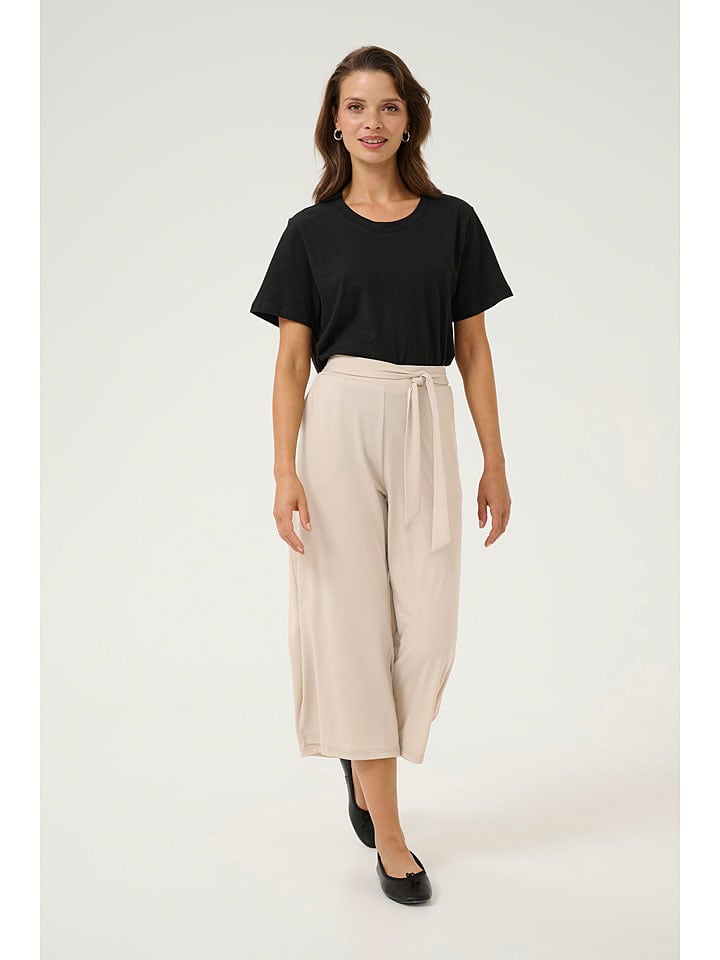 Kaffe Kuloty "Malli" w kolorze beżowym rozmiar: S