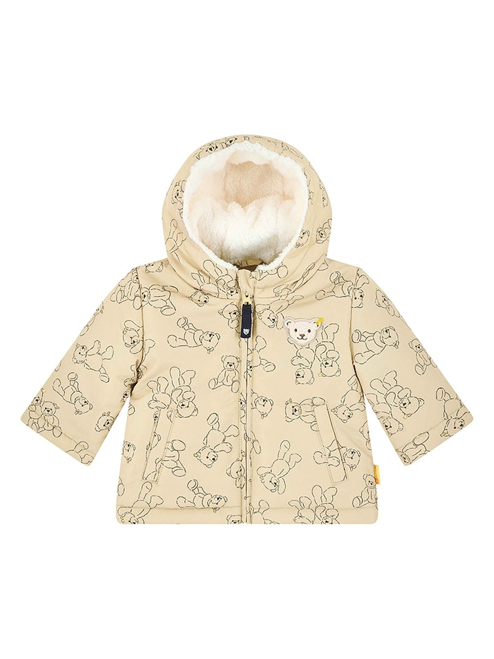 Steiff Kurtka zimowa w kolorze beżowym rozmiar: 68