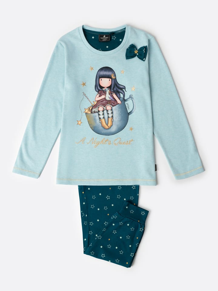 SANTORO London Piżama "Sabtoro Gorjuss" w kolorze błękitno-morskim rozmiar: 116