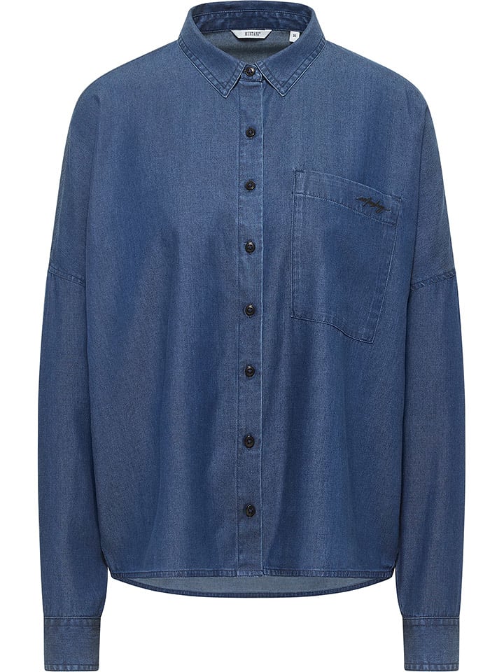 Mustang Koszula dżinsowa w kolorze granatowym rozmiar: 38