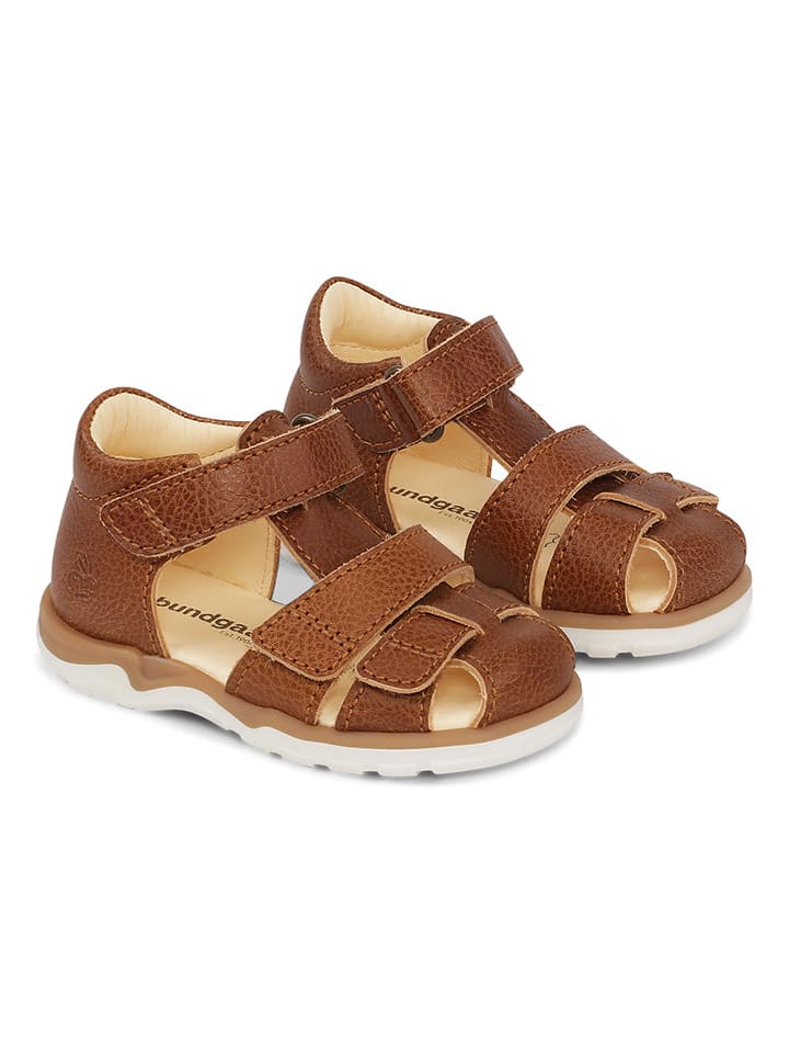 Bundgaard Skórzane półsandały "Sofus" w kolorze jasnobrązowym rozmiar: 24